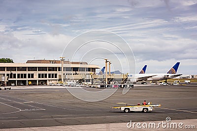 Honolulu Airport Cloudscape Editorial Stock Photo