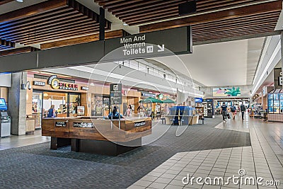 Honolulu Airport Information Desk Editorial Stock Photo