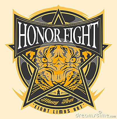 HONOR FIGHT MUAY THAI Stock Photo