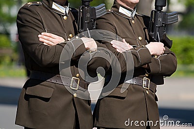 Honor guards Stock Photo