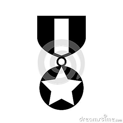 Honor medal vector icon Vector Illustration