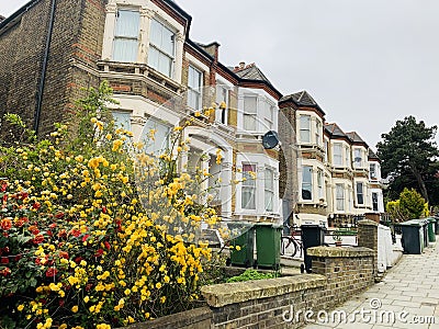 Typical houses in Honor Oak Forest Hill in the London Borough of Lewisham, with part in the London Borough Editorial Stock Photo