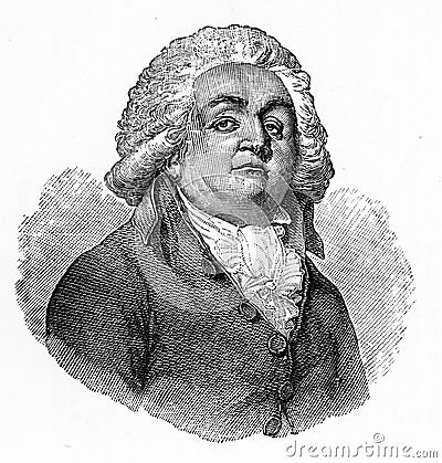 HonorÃ© Gabriel Riqueti, Count of Mirabeau Stock Photo