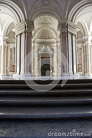 The honour Grand Staircase, Caserta Editorial Stock Photo