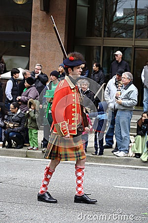 Honour Guard, St. Patrick's Day Parade Editorial Stock Photo