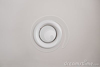 hood on the ceiling in the toilet or bathroom. Stock Photo