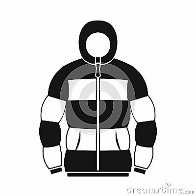 Hoodie icon in simple style Vector Illustration