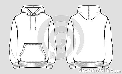 Hoodie sketch Vector Illustration