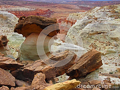 Hoodoo, Pariah Rimrocks, Utah Stock Photo