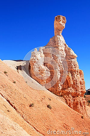 Hoodoo at Queens Garden in Bryce Canyon National Park, Utah, United States Stock Photo