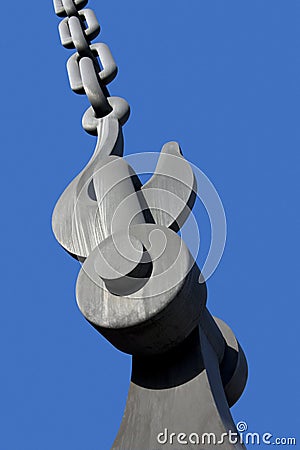 Hook and Chain - Industry - Strong - Heavy Editorial Stock Photo