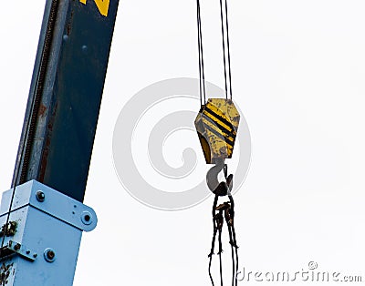 Hook crane Stock Photo