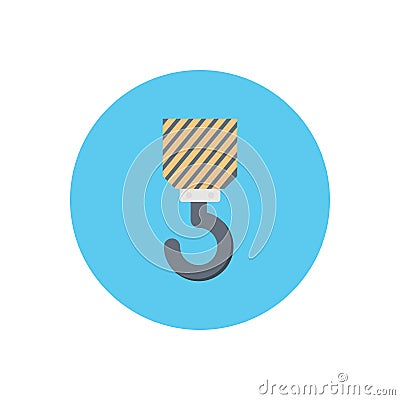 Hook vector flat colour icon Vector Illustration