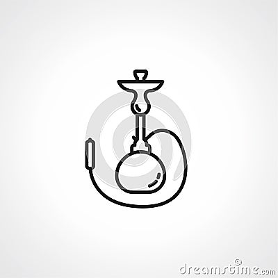 Hookah line icon, shisha icon Vector Illustration