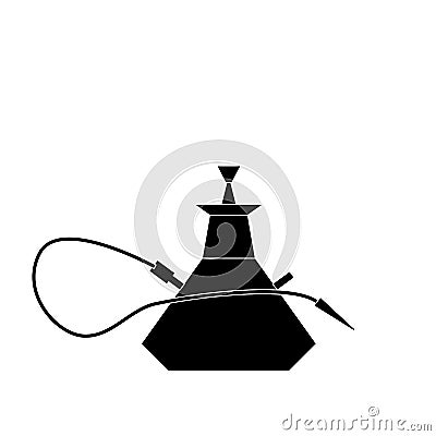 Hookah Silhouette Icon Vector Illustration