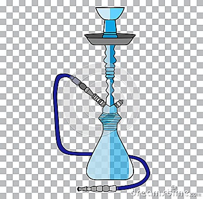 Hookah tobacco arabic tube and relaxation turkish hookah traditional symbol a transparent background Stock Photo