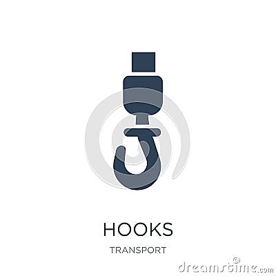 hooks icon in trendy design style. hooks icon isolated on white background. hooks vector icon simple and modern flat symbol for Vector Illustration