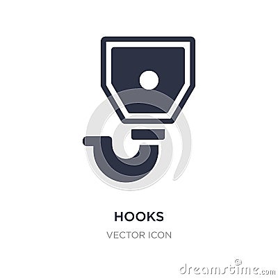 hooks icon on white background. Simple element illustration from Transport concept Vector Illustration