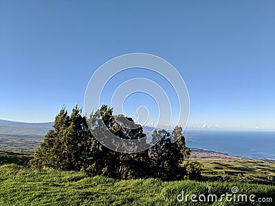 Hooleipalaoa Gulch view to the sea Stock Photo