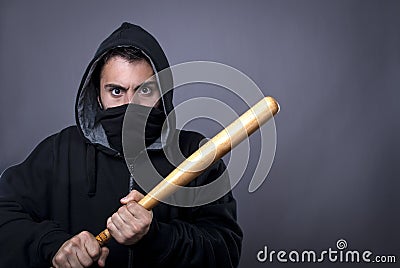 Hooligan ready for fight Stock Photo