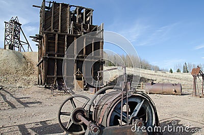 Hoosier Gold Mine, Colorado Stock Photo