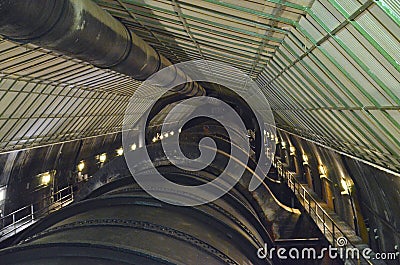 Hoover Dam Interior Stock Photo