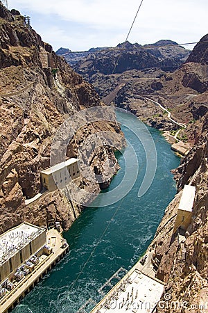 Hoover Dam at Lake Powell Stock Photo