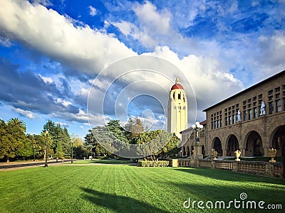 Hoover tower in Stanford University Editorial Stock Photo