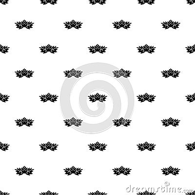 Hop cone pattern, simple style Vector Illustration