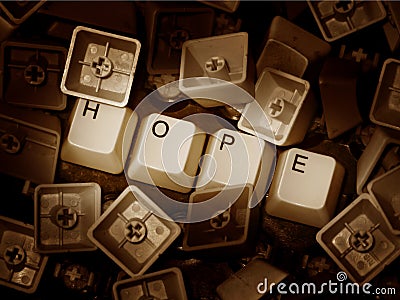 Hope in chaos Stock Photo