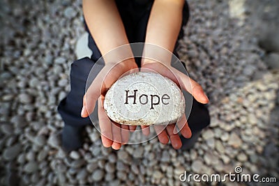 Hope of a child Stock Photo