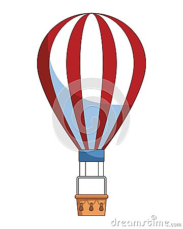 Hor air balloon cartoon Vector Illustration