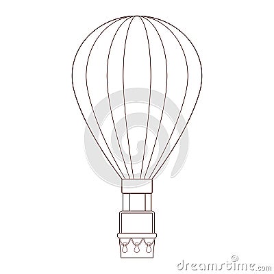 Hor air balloon cartoon Vector Illustration