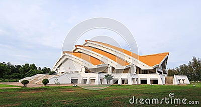 Hor Pra Chum Gand Jah na pi Sang auditorium at Khonkaen Universi Stock Photo