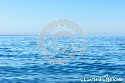 Horizon of the blue sea Stock Photo