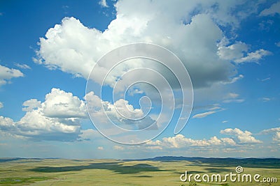 Horizon and clouds Stock Photo
