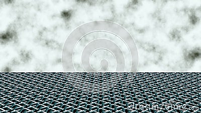 The horizon line. Clouds in the sky. Stock Photo