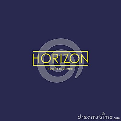 Horizon Logo Design Vector Illustration