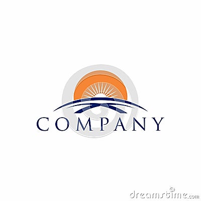 Horizon logo design vector Vector Illustration