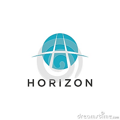 Horizon Logo with the letter H abstract Vector Illustration