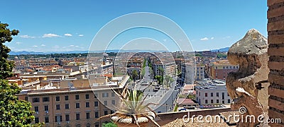 Horizons from Vatican window Stock Photo