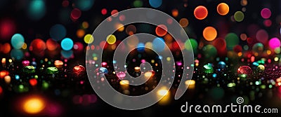 Horizontal Anamorphic Display Bokeh Concept For Background Stock Photo