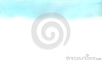 Horizontal background of watercolor absrtract blue, cyan gradient Stock Photo