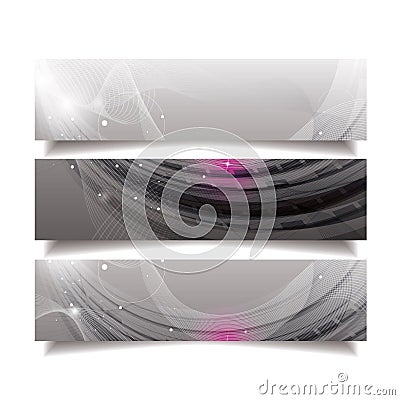 Horizontal Banners Stock Photo