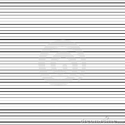 Horizontal black lines Vector Illustration