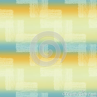 Horizontal blurry ombre blend textured stripe background. Variegated pastel line melange seamless pattern. Abstract Stock Photo