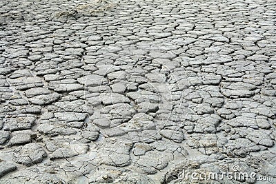 Horizontal cracked slope texture. Dry land in natural park with Stock Photo
