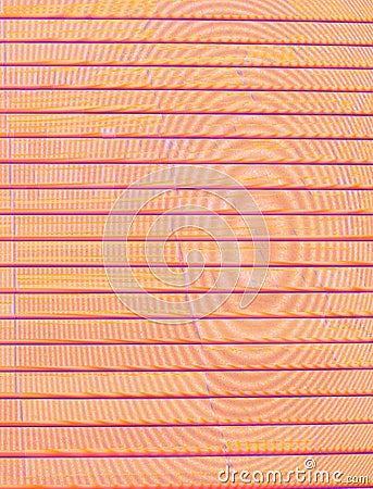 Horizontal dark orange-purple stripes on the uneven background of concentric circles Stock Photo