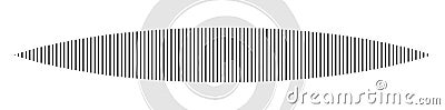 Horizontal dashed, segmented lines design shape element Cartoon Illustration