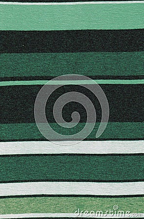 Horizontal green lines textured cotton background. Stock Photo